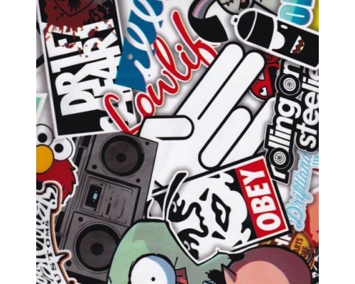 Folia do hydrografiki Stickerbomb